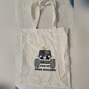 "You've Been Ducked" Sublimation Jeep Duck Graphic Canvas Tote